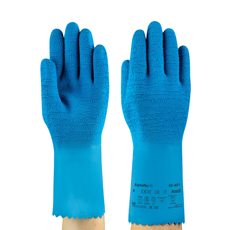 Ansell AlphaTec 62-401 Insulated Latex Gauntlet Gloves